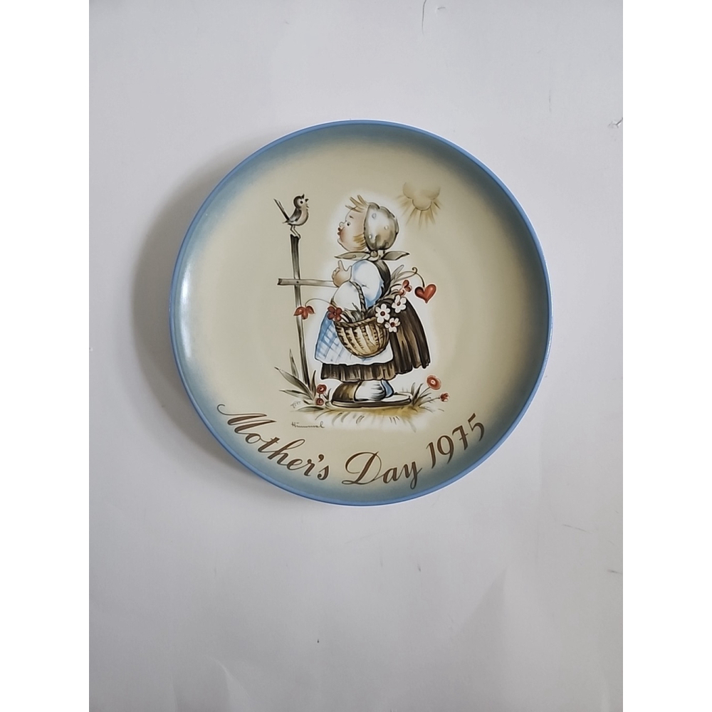 Vintage Message of Love Mother's Day Hummel Plate 1975 Schmid West Germany